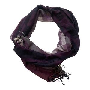 Purple Checkered Scarf